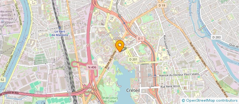 localisation de l'entreprise ASSOCIATION EGLISE EVANGELIQUE DU LAC  CRETEIL