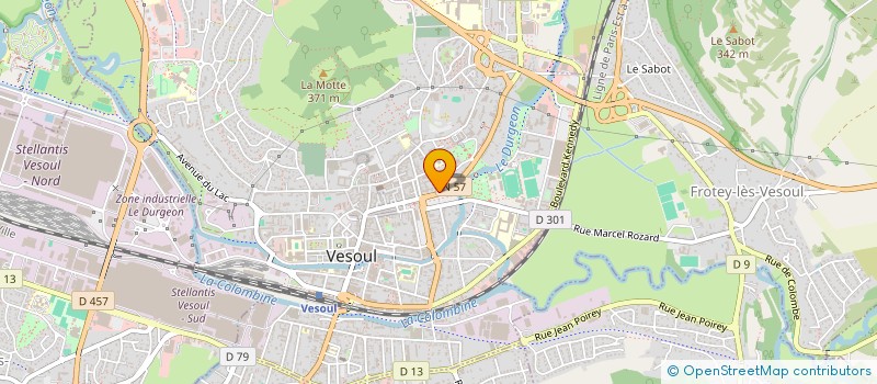 localisation de l'entreprise ASSOCIATION EGLISE EVANGELIQUE MISSIONNAIRE  VESOUL