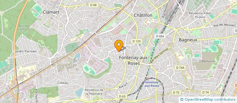 localisation de l'entreprise ASSOCIATION EGLISES RESURRECTION à FONTENAY-AUX-ROSES
