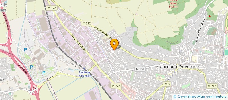 localisation de l'entreprise ASSOCIATION EISMANN LACHAZE - AEL  COURNON-D'AUVERGNE