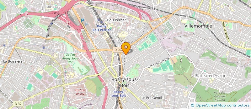 localisation de l'entreprise ASSOCIATION EKLYSS à ROSNY-SOUS-BOIS