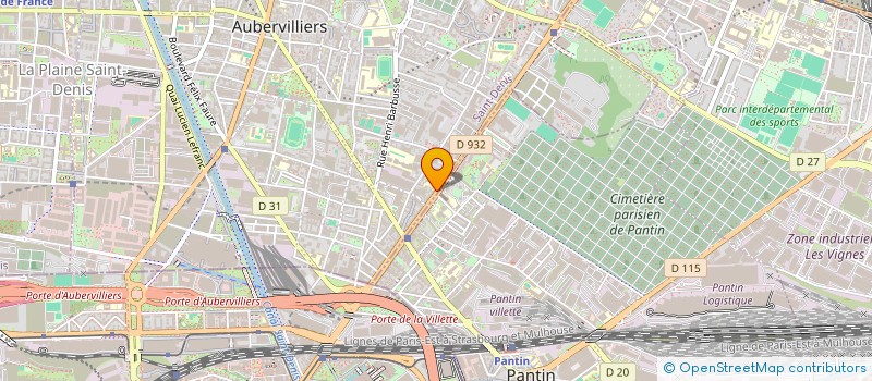 localisation de l'entreprise ASSOCIATION EL PLOMO ( EL PLOMO )  AUBERVILLIERS