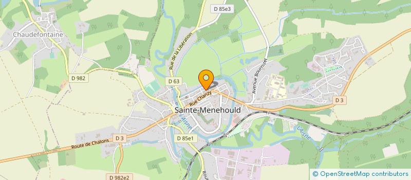 localisation de l'entreprise ASSOCIATION ELAN ARGONNAIS  SAINTE-MENEHOULD