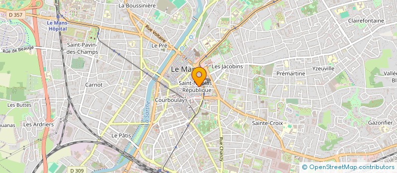 localisation de l'entreprise ASSOCIATION ELAN DU COEUR à LE MANS