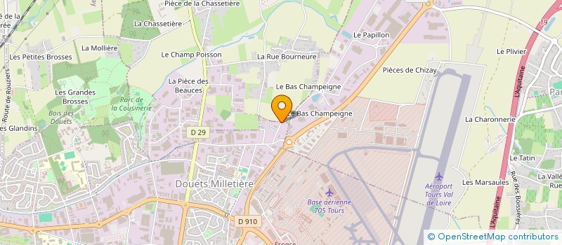 localisation de l'entreprise ASSOCIATION ELAN DU COEUR  TOURS