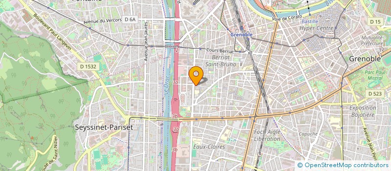localisation de l'entreprise ASSOCIATION ELAN THEATRE  GRENOBLE