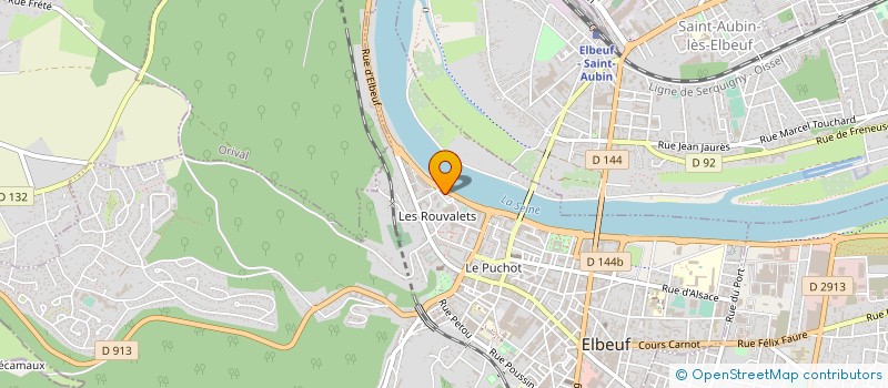 localisation de l'entreprise ASSOCIATION ELBEUVIENNE DES AFRICAINS DU FLEUVE SENEGAL  ELBEUF