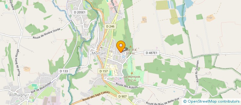 localisation de l'entreprise ASSOCIATION ELEVES ET/OU PARENTS D'ELEVES DES ECOLES DE MUSIQUE DE SOURDEVAL ET DE MORTAIN  MORTAIN-BOCAGE