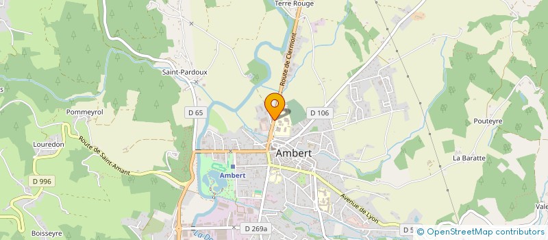 localisation de l'entreprise ASSOCIATION ELLEBORE à AMBERT