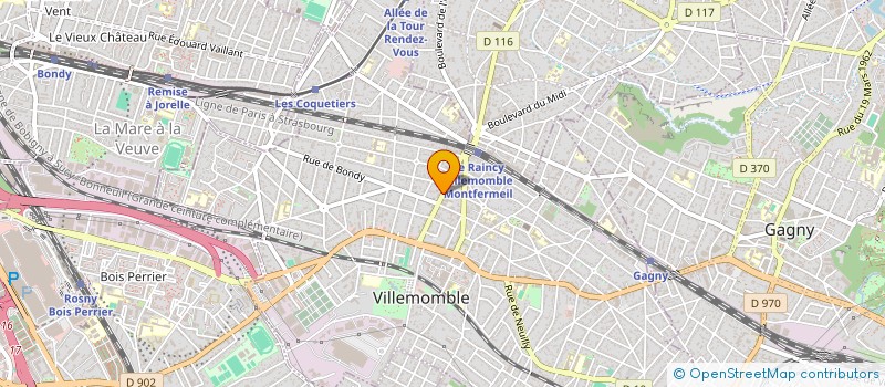 localisation de l'entreprise ASSOCIATION ELLES AIDENT à VILLEMOMBLE