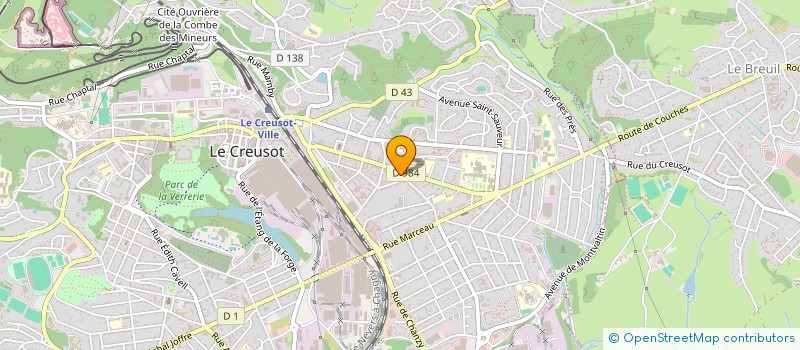 localisation de l'entreprise ASSOCIATION ELLES EN ROSE  LE CREUSOT