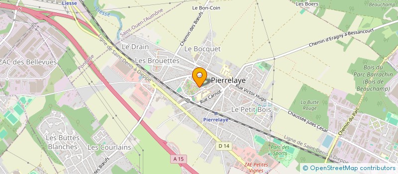 localisation de l'entreprise ASSOCIATION ELYON  PIERRELAYE