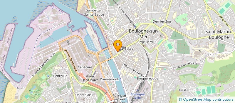 localisation de l'entreprise ASSOCIATION ELYT RECYCLAGE  BOULOGNE-SUR-MER