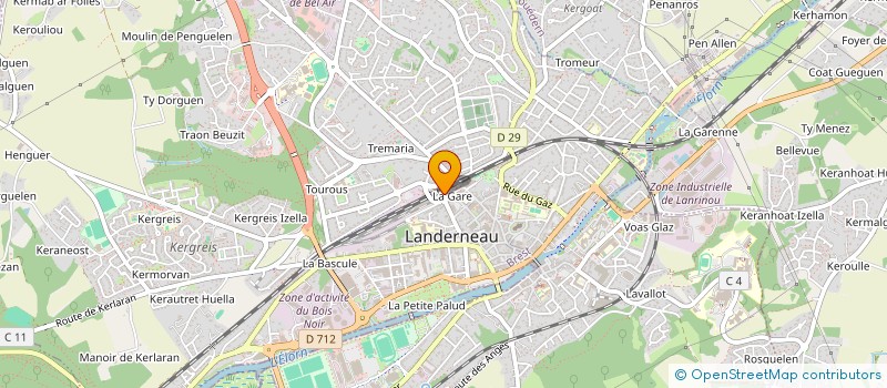 localisation de l'entreprise ASSOCIATION EMERGENCE 2000 à LANDERNEAU