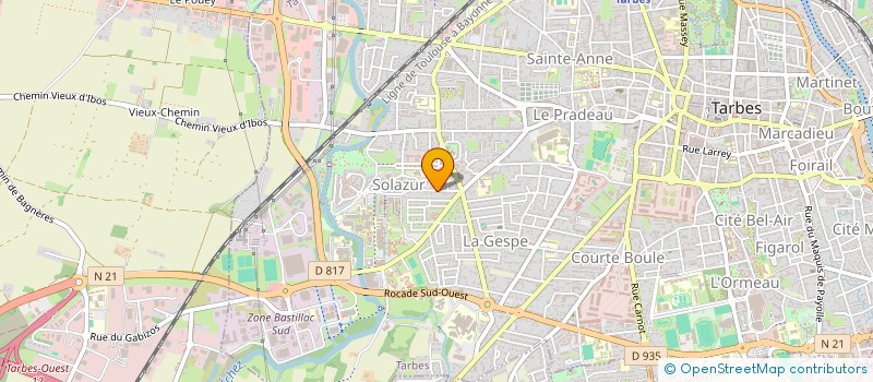localisation de l'entreprise ASSOCIATION EMERGENCES  TARBES