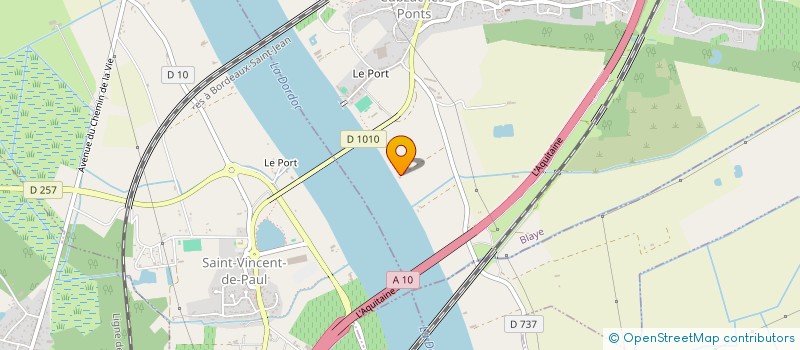 localisation de l'entreprise ASSOCIATION EMILIE CAMPMAS  CUBZAC-LES-PONTS