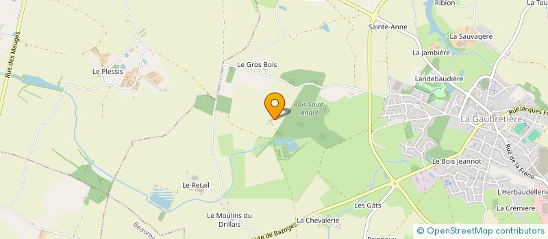 localisation de l'entreprise ASSOCIATION EMILIEN VIGNERON INOVA à LA GAUBRETIERE