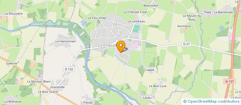 localisation de l'entreprise ASSOCIATION EMMAGA'Z'AILES  LA CHEVALLERAIS