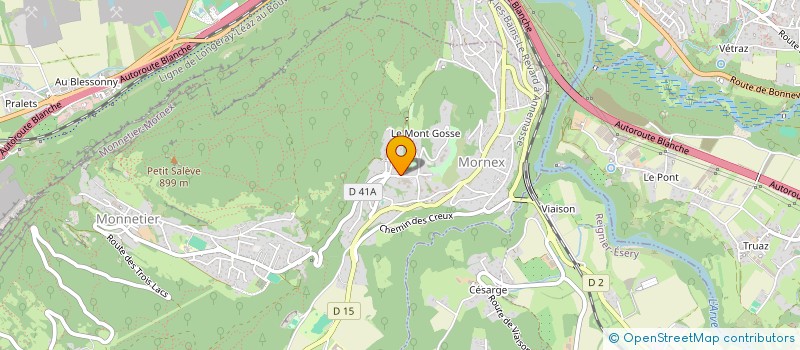 localisation de l'entreprise ASSOCIATION EMMANUEL  MONNETIER-MORNEX