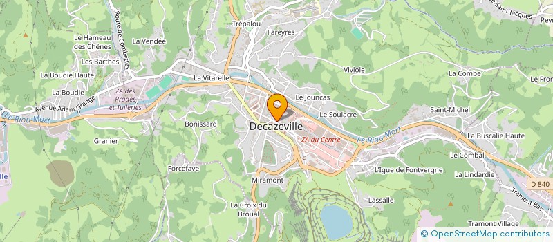localisation de l'entreprise ASSOCIATION EMMAUS ACCUEIL à DECAZEVILLE