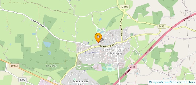localisation de l'entreprise ASSOCIATION EMMAUS ANGERS à SAINT-LEGER-DE-LINIERES