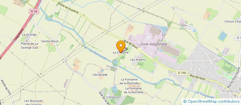 localisation de l'entreprise ASSOCIATION EMMAUS COMMUNAUTE à PRAHECQ