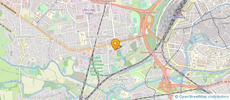 localisation de l'entreprise ASSOCIATION EMMAUS-DIACONESSES à STRASBOURG