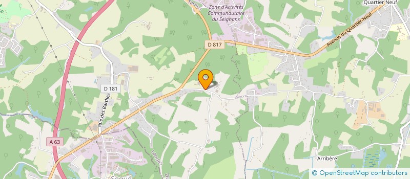 localisation de l'entreprise ASSOCIATION EMMAUS LANDES-PAYS-BASQUE FONDATEUR ABBE PIERRE à TARNOS