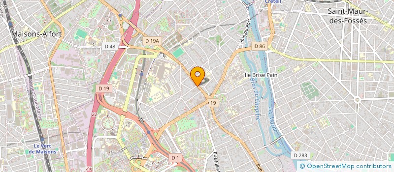 localisation de l'entreprise ASSOCIATION EMO'ART  CRETEIL