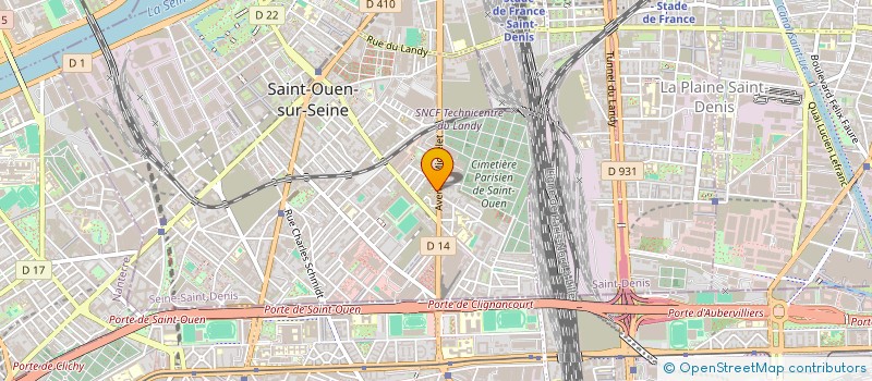 localisation de l'entreprise ASSOCIATION EMPLOI FORMATION à SAINT-OUEN-SUR-SEINE