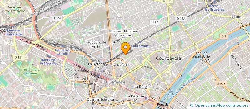 localisation de l'entreprise ASSOCIATION EMPREINTE SOLIDAIRE à COURBEVOIE