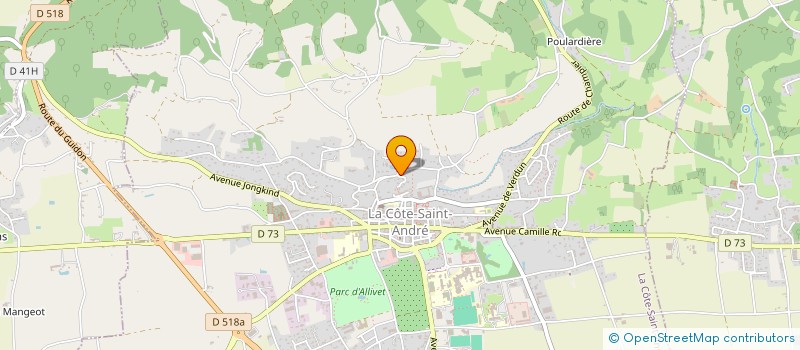 localisation de l'entreprise ASSOCIATION EMPREINTES  LA COTE-SAINT-ANDRE