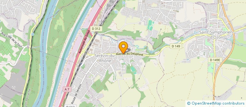 localisation de l'entreprise ASSOCIATION EN ACTION DE GRACE, D'AMOUR, DE PAIX ET D'ESPOIR  SEREZIN-DU-RHONE