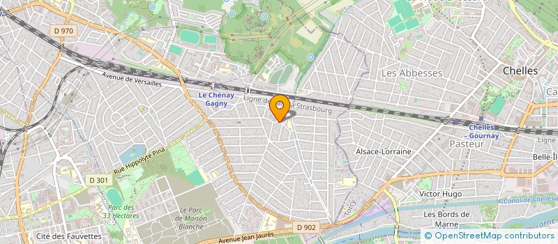 localisation de l'entreprise ASSOCIATION EN AVANT GAGNY à GAGNY