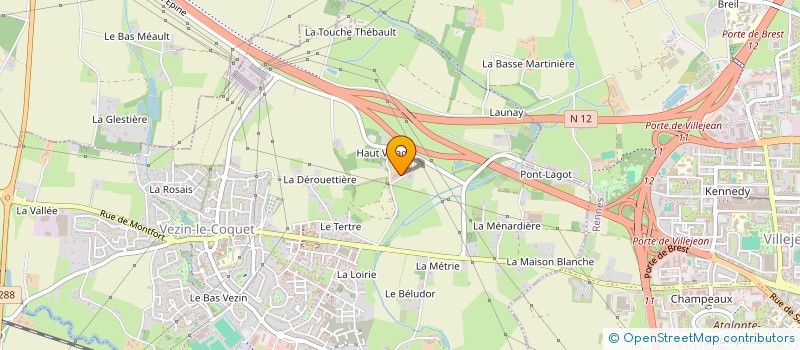 localisation de l'entreprise ASSOCIATION EN CAVALE  VEZIN-LE-COQUET