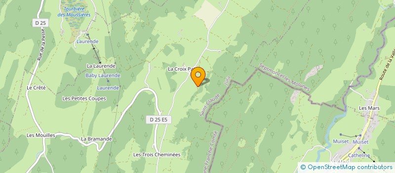 localisation de l'entreprise ASSOCIATION EN ROUE LIBRE  BELLECOMBE