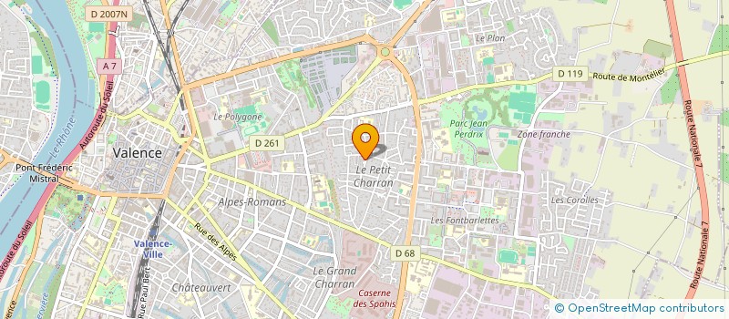 localisation de l'entreprise ASSOCIATION ENCHANTE à VALENCE