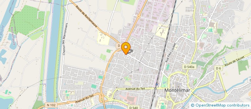 localisation de l'entreprise ASSOCIATION ENCRE à MONTELIMAR