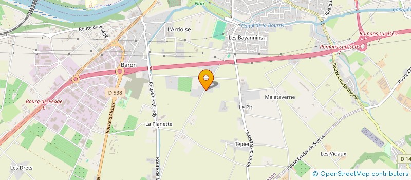 localisation de l'entreprise ASSOCIATION ENERGETIQUE CHINOISE  BOURG-DE-PEAGE