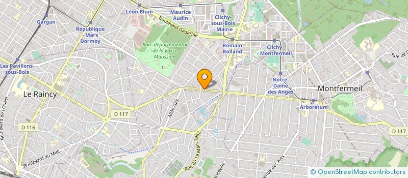 localisation de l'entreprise ASSOCIATION ENERGIE à CLICHY-SOUS-BOIS