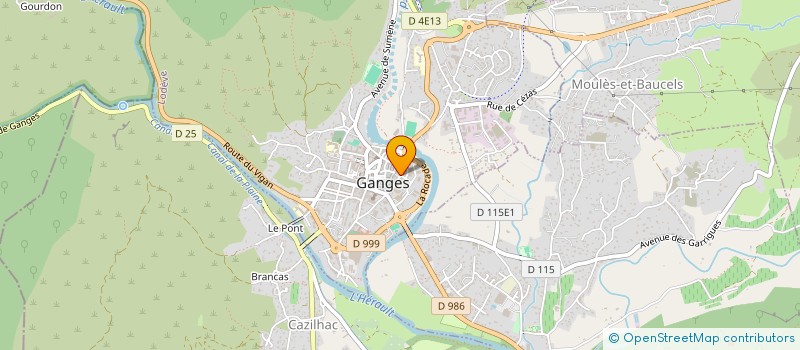 localisation de l'entreprise ASSOCIATION ENERGIE GYM  GANGES