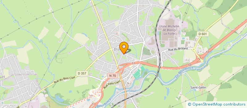 localisation de l'entreprise ASSOCIATION ENERGIES UNIVERS REVITALISATION EQUILIBRE CORPS AIDE SANTE  BLANZY