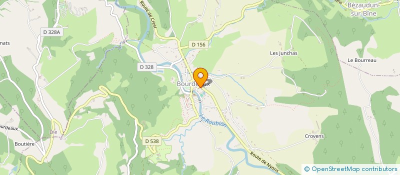 localisation de l'entreprise ASSOCIATION ENFANCE AU PAYS DE BOURDEAUX  BOURDEAUX