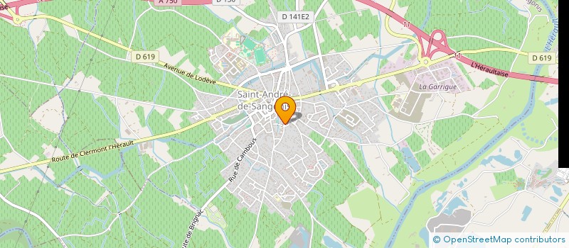 localisation de l'entreprise ASSOCIATION ENFANCE ET PROJETS A SAINT ANDRE  SAINT-ANDRE-DE-SANGONIS