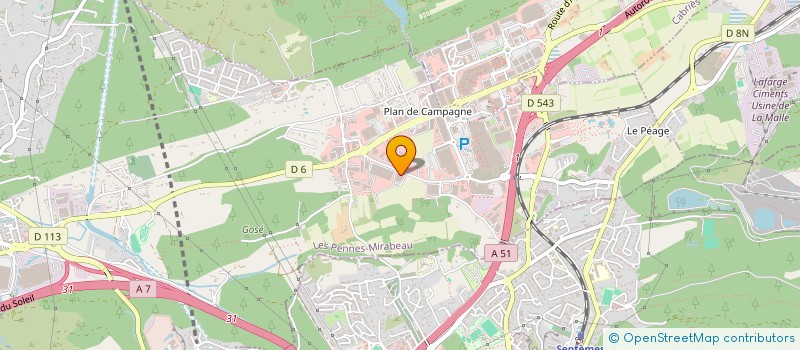 localisation de l'entreprise ASSOCIATION ENFANCE LOISIRS à LES PENNES-MIRABEAU