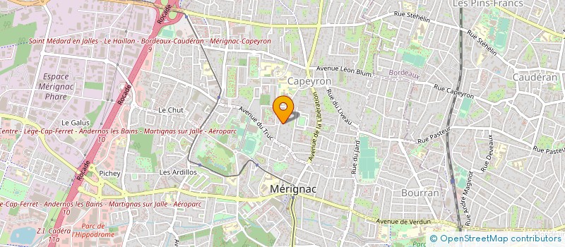 localisation de l'entreprise ASSOCIATION ENFANTANTINE à MERIGNAC