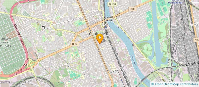 localisation de l'entreprise ASSOCIATION ENFANTS D'EUROPE ET DU MONDE  CHOISY-LE-ROI