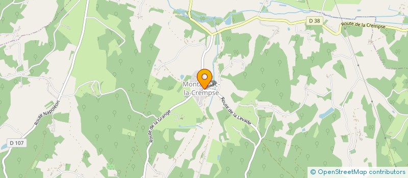 localisation de l'entreprise ASSOCIATION ENFANTS PAYS BELEYME  MONTAGNAC-LA-CREMPSE