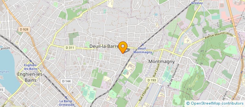 localisation de l'entreprise ASSOCIATION ENGHIEN BOXE FRANCAISE CANNE  DEUIL-LA-BARRE