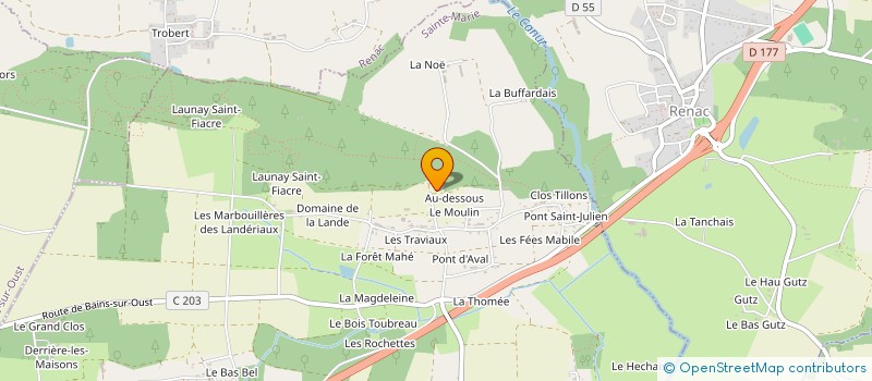 localisation de l'entreprise ASSOCIATION ENGOULEVENT à SAINTE-MARIE